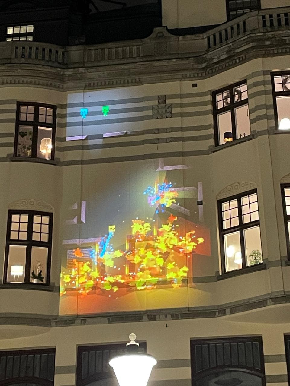 Vinterljus Festival Game Wall Projection